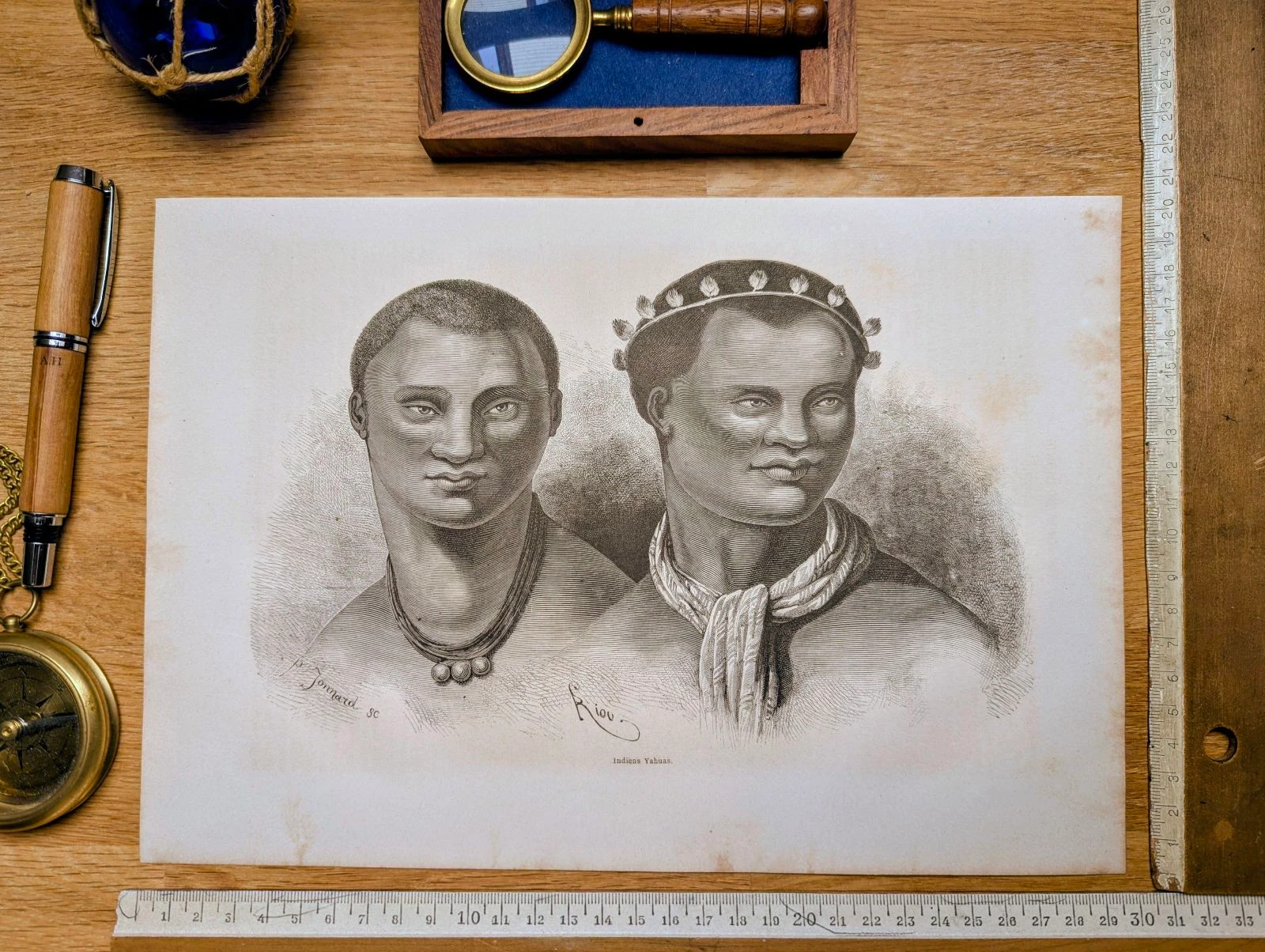 Indiens Yaguas. Ilustração impressa em 1866. – photo 3